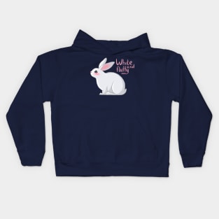 White and fluffy Kids Hoodie